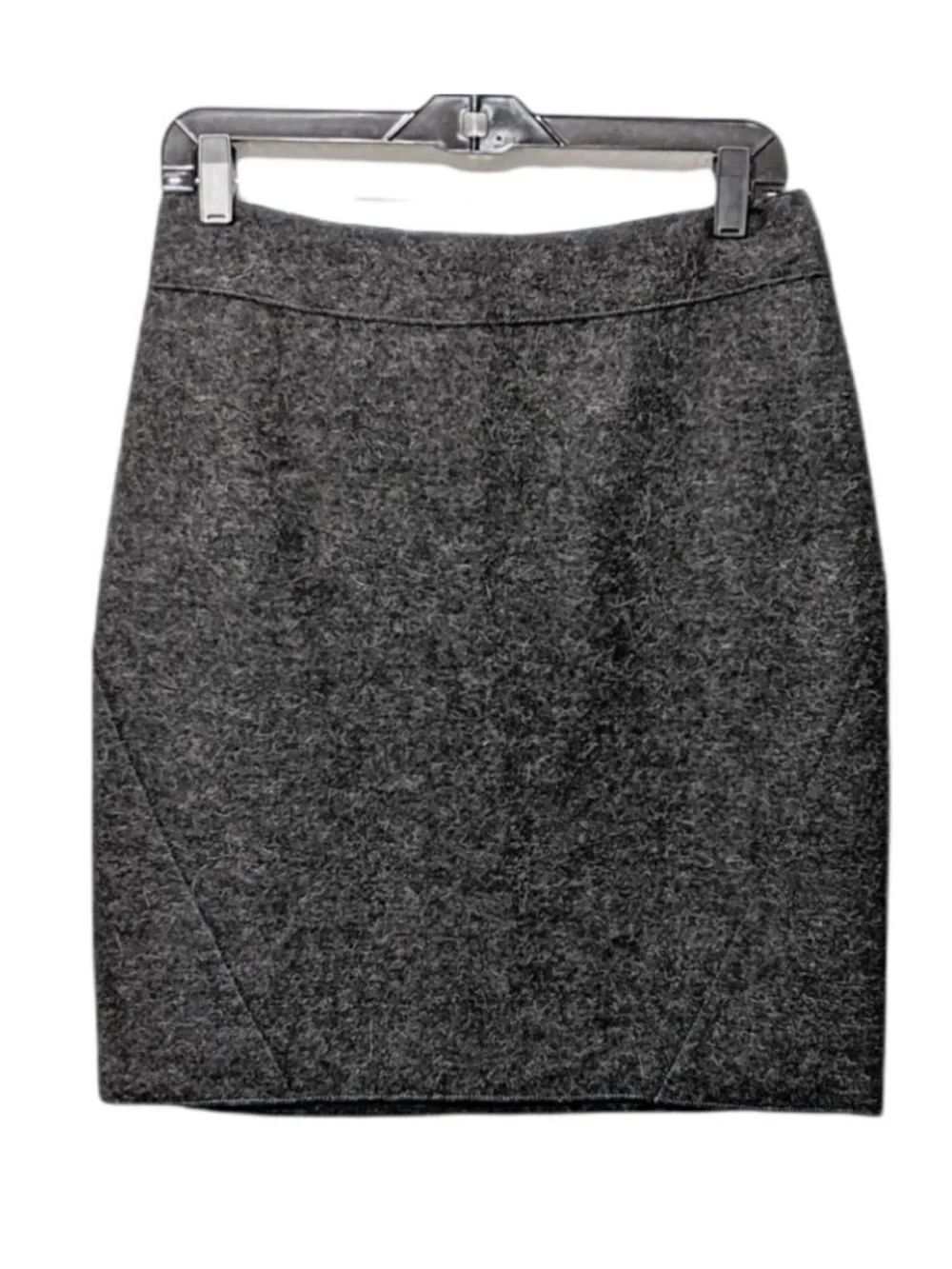 NWT INDIGENOUS Alpaca Wool Contrast Stitch Wool Skirt S